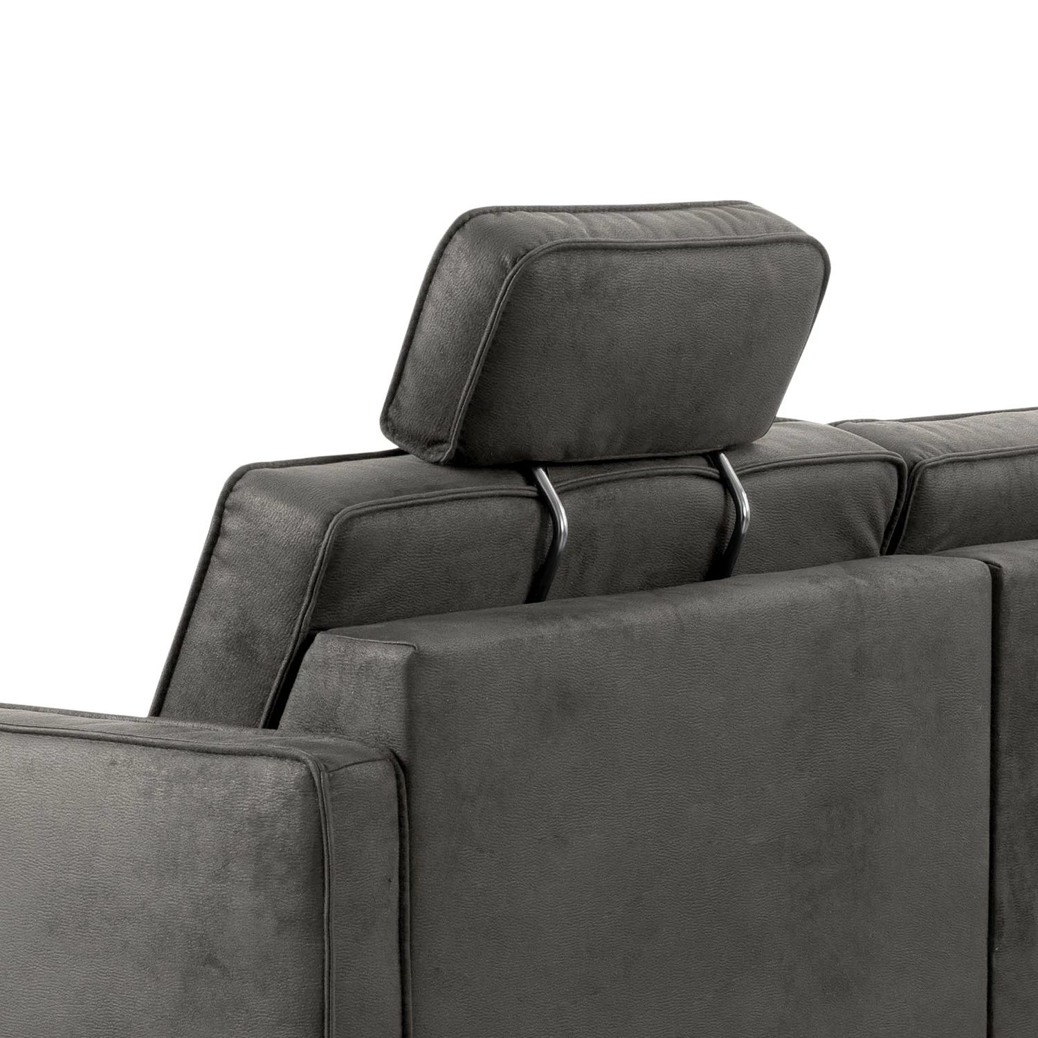 Loftscape Ecksofa Godow II - Microfaser Flavie: Grau - Longchair davorstehend rechts 6 Loftscape Ecksofa Godow II - Microfaser Flavie: Grau - Longchair davorstehend rechts – Bild 6