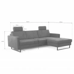 Loftscape Ecksofa Godow II - Microfaser Flavie: Grau - Longchair davorstehend rechts 17 Loftscape Ecksofa Godow II - Microfaser Flavie: Grau - Longchair davorstehend rechts -Wohnzimmermöbel boutique en ligne 1000317137 220120 11560001683 SKETCH DETAILS P000000001000317137 sketch