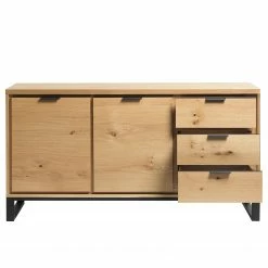 Loftscape Sideboard Limoges - Echtholzfurnier / Metall - Eiche / Schwarz -Wohnzimmermöbel boutique en ligne 1000319435 220107 101929000121 DETAILS P000000001000319435