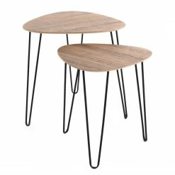 Red Living Beistelltisch Booragoon I - Metall - Eiche Dekor / Schwarz -Wohnzimmermöbel boutique en ligne 1000319826 220112 121227000038 DETAILS P000000001000319826