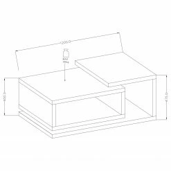 Loftscape Couchtisch Littor - Eiche Dekor / Anthrazit 5 Loftscape Couchtisch Littor - Eiche Dekor / Anthrazit -Wohnzimmermöbel boutique en ligne 1000327451 220125 134130000500 SKETCH DETAILS P000000001000327451 sketch