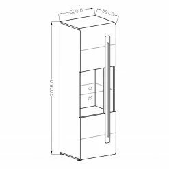 Loftscape Wohnwand Tyfta I (4-teilig) - Eiche Grandson Dekor -Wohnzimmermöbel boutique en ligne 1000327457 220125 13413400500 SKETCH DETAILS P000000001000327457 sketch 1