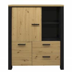 Red Living Highboard Zagora - Asteiche Dekor / Schwarz 8 Red Living Highboard Zagora - Asteiche Dekor / Schwarz -Wohnzimmermöbel boutique en ligne 1000329413 220203 15484300030 DETAILS P000000001000329413