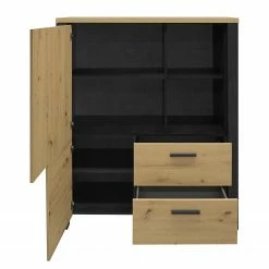 Red Living Highboard Zagora - Asteiche Dekor / Schwarz 9 Red Living Highboard Zagora - Asteiche Dekor / Schwarz -Wohnzimmermöbel boutique en ligne 1000329413 220203 15484300040 DETAILS P000000001000329413
