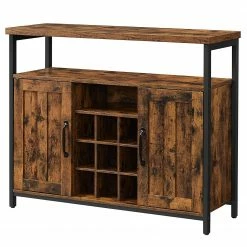 Red Living Kommode Gowan III - Braun / Schwarz