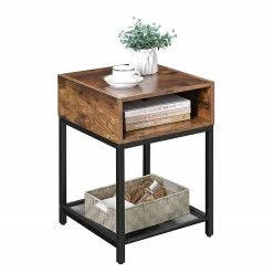 Red Living Beistelltisch Bettyhill III - Metall - Braun / Schwarz -Wohnzimmermöbel boutique en ligne 1000329430 220203 1615590050 DETAILS P000000001000329430