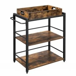 Red Living Servierwagen Leesville - Braun / Schwarz -Wohnzimmermöbel boutique en ligne 1000329438 220203 1616020030 DETAILS P000000001000329438