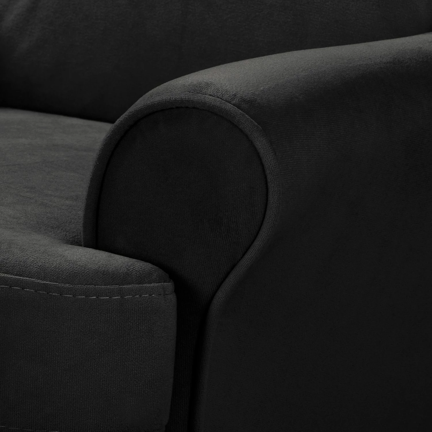 Norrwood Ohrensessel Ranu II - Microfaser Jada: Schwarz 7 Norrwood Ohrensessel Ranu II - Microfaser Jada: Schwarz – Bild 7