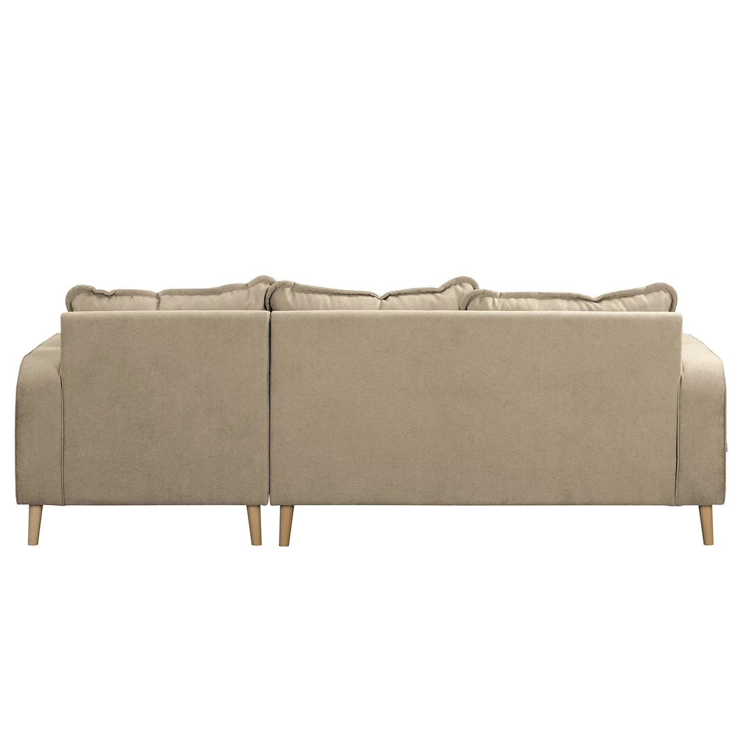 Norrwood Ecksofa Nante - Microfaser Enza: Creme - Ottomane davorstehend rechts 4 Norrwood Ecksofa Nante - Microfaser Enza: Creme - Ottomane davorstehend rechts – Bild 4