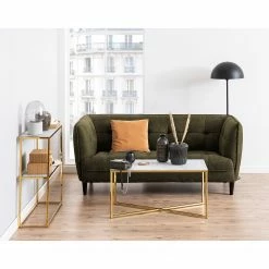 Fredriks Couchtisch Katori VIII - Glas / Metall - Marmor Weiß Dekor / Gold -Wohnzimmermöbel boutique en ligne 1000330558 220208 14494400020 MOOD DETAILS P000000001000330558 mood