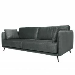 Norrwood Sofa Frederike (3,5-Sitzer) - Microfaser Faria: Dunkelgrau