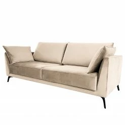 Norrwood Sofa Gobabis (3,5-Sitzer) - Samt Ravi: Creme