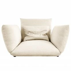 Loftscape XL Sessel Olympus - Webstoff Polly: Hochglanz Beige -Wohnzimmermöbel boutique en ligne 1000330868 220214 050 DETAILS P000000001000330868