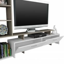 Loftscape Wohnkombination Sasino - Weiß / Sandeiche Dekor -Wohnzimmermöbel boutique en ligne 1000333619 220302 030 DETAILS P000000001000333619