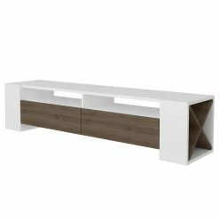 Loftscape TV-Lowboard Varel - Weiß / Walnuss Dekor 8 Loftscape TV-Lowboard Varel - Weiß / Walnuss Dekor -Wohnzimmermöbel boutique en ligne 1000333640 220302 030 DETAILS P000000001000333640