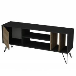 Red Living TV-Lowboard Vidago I - Walnuss Dekor / Anthrazit -Wohnzimmermöbel boutique en ligne 1000333653 220302 030 DETAILS P000000001000333653