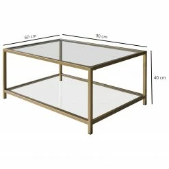 Loftscape Couchtisch Skod - Glas / Metall - Gold -Wohnzimmermöbel boutique en ligne 1000333687 220302 500 SKETCH DETAILS P000000001000333687 sketch
