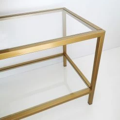Loftscape TV-Rack Nibas - Glas / Metall - Gold 16 Loftscape TV-Rack Nibas - Glas / Metall - Gold -Wohnzimmermöbel boutique en ligne 1000333693 220302 030 DETAILS P000000001000333693