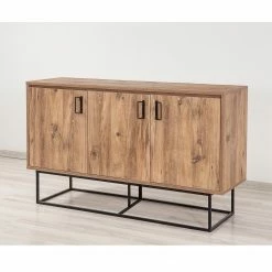 Red Living Sideboard Yopal I - Metall - Kiefer Dekor / Schwarz -Wohnzimmermöbel boutique en ligne 1000333720 220302 021 MOOD DETAILS P000000001000333720 mood