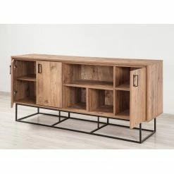 Red Living Sideboard Yopal II - Metall - Kiefer Dekor / Schwarz -Wohnzimmermöbel boutique en ligne 1000333724 220302 022 MOOD DETAILS P000000001000333724 mood