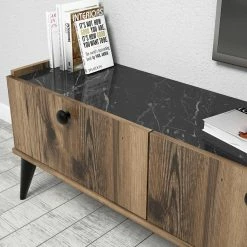 Red Living TV-Lowboard Korfu - Walnuss Dekor -Wohnzimmermöbel boutique en ligne 1000333725 220302 030 DETAILS P000000001000333725