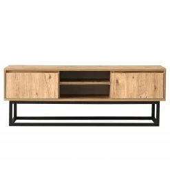 Red Living TV-Lowboard Boddington I - Kiefer Dekor / Schwarz -Wohnzimmermöbel boutique en ligne 1000333727 220302 031 DETAILS P000000001000333727