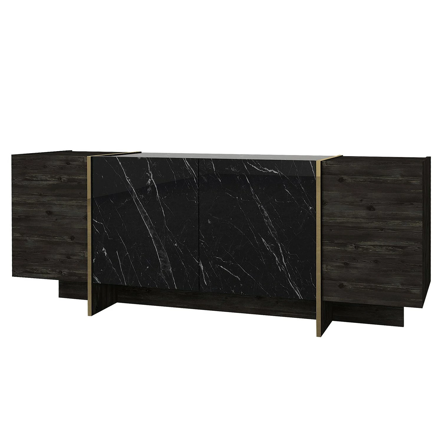 Loftscape Sideboard Vidal - Marmor Schwarz Dekor / Gold 1 Loftscape Sideboard Vidal - Marmor Schwarz Dekor / Gold