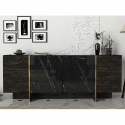 Loftscape Sideboard Vidal - Marmor Schwarz Dekor / Gold 10 Loftscape Sideboard Vidal - Marmor Schwarz Dekor / Gold -Wohnzimmermöbel boutique en ligne 1000333728 220302 021 MOOD DETAILS P000000001000333728 mood