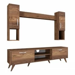 Red Living Wohnkombination Rangun II (4-teilig) - Walnuss Dekor -Wohnzimmermöbel boutique en ligne 1000333730 220302 031 DETAILS P000000001000333730