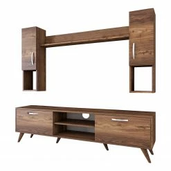 Red Living Wohnkombination Rangun II (4-teilig) - Walnuss Dekor -Wohnzimmermöbel boutique en ligne 1000333730 220302 032 DETAILS P000000001000333730