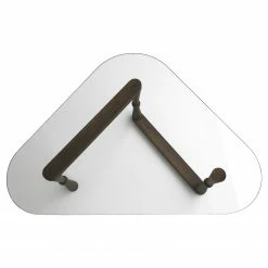 Loftscape Couchtisch Yoxford I - Glas / Walnuss massiv - Walnuss -Wohnzimmermöbel boutique en ligne 1000333737 220302 030 DETAILS P000000001000333737