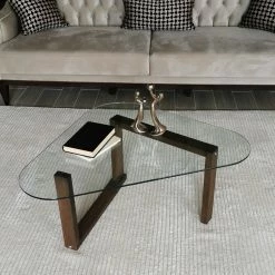 Loftscape Couchtisch Yorkton I - Glas / Walnuss massiv - Walnuss -Wohnzimmermöbel boutique en ligne 1000333740 220302 023 MOOD DETAILS P000000001000333740 mood