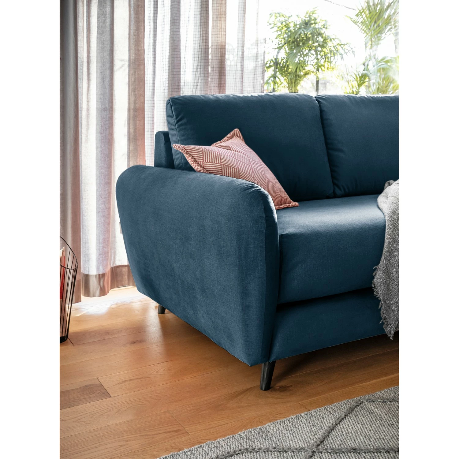 Loftscape Ecksofa Tatan - Microfaser Faria: Marineblau - Longchair davorstehend rechts - Ohne Hocker 8 Loftscape Ecksofa Tatan - Microfaser Faria: Marineblau - Longchair davorstehend rechts - Ohne Hocker – Bild 8