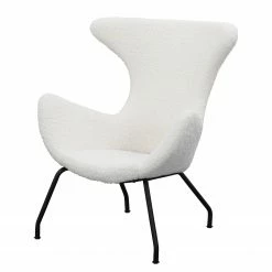 Naturoo Relaxsessel Northway - Teddyfell - Weiß