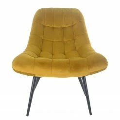 Norrwood XXL Sessel Obelix - Samt - Currygelb - Schwarz -Wohnzimmermöbel boutique en ligne 1000339500 220329 030 DETAILS P000000001000339500