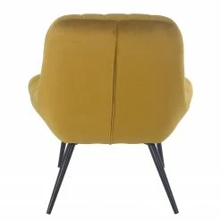 Norrwood XXL Sessel Obelix - Samt - Currygelb - Schwarz -Wohnzimmermöbel boutique en ligne 1000339500 220329 050 DETAILS P000000001000339500