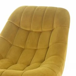 Norrwood XXL Sessel Obelix - Samt - Currygelb - Schwarz -Wohnzimmermöbel boutique en ligne 1000339500 220329 070 DETAILS P000000001000339500