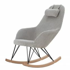 Norrwood Schaukelstuhl Silvassa - Cord - Grau