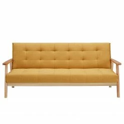 Norrwood Schlafsofa Pamban I - Strukturstoff - Senfgelb -Wohnzimmermöbel boutique en ligne 1000339587 220329 040 DETAILS P000000001000339587