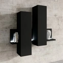 Loftscape Hängeschrank Littor - Inkl. Beleuchtung - Schwarz -Wohnzimmermöbel boutique en ligne 1000339741 220311 021 MOOD DETAILS P000000001000339741 mood