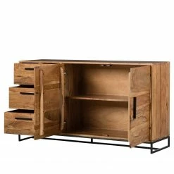 Ars manufacti Sideboard Woodson II - Akazie massiv / Metall - Akazie Hellbraun 28 Ars manufacti Sideboard Woodson II - Akazie massiv / Metall - Akazie Hellbraun -Wohnzimmermöbel boutique en ligne 1000339802 220311 032 DETAILS P000000001000339802