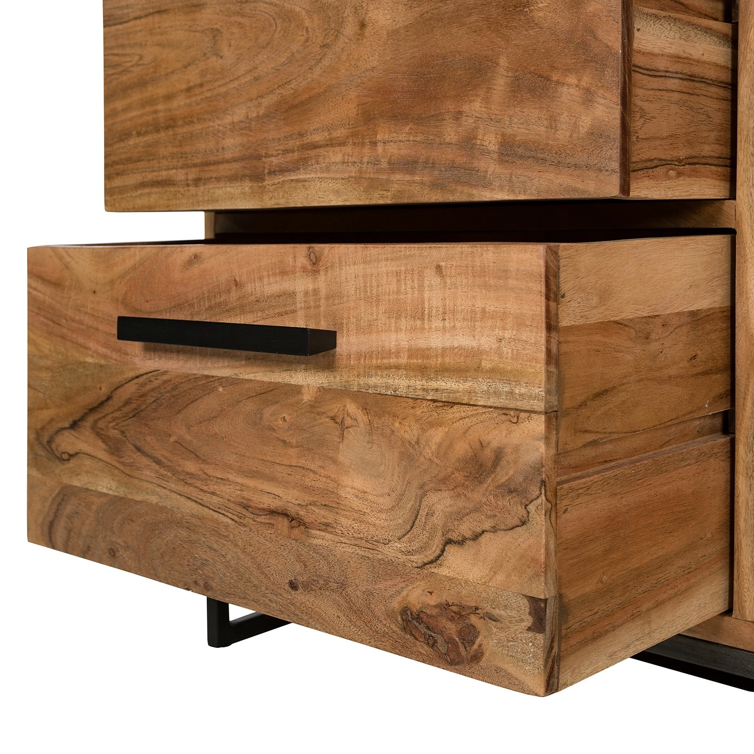 Ars manufacti Sideboard Woodson II - Akazie massiv / Metall - Akazie Hellbraun 10 Ars manufacti Sideboard Woodson II - Akazie massiv / Metall - Akazie Hellbraun – Bild 10