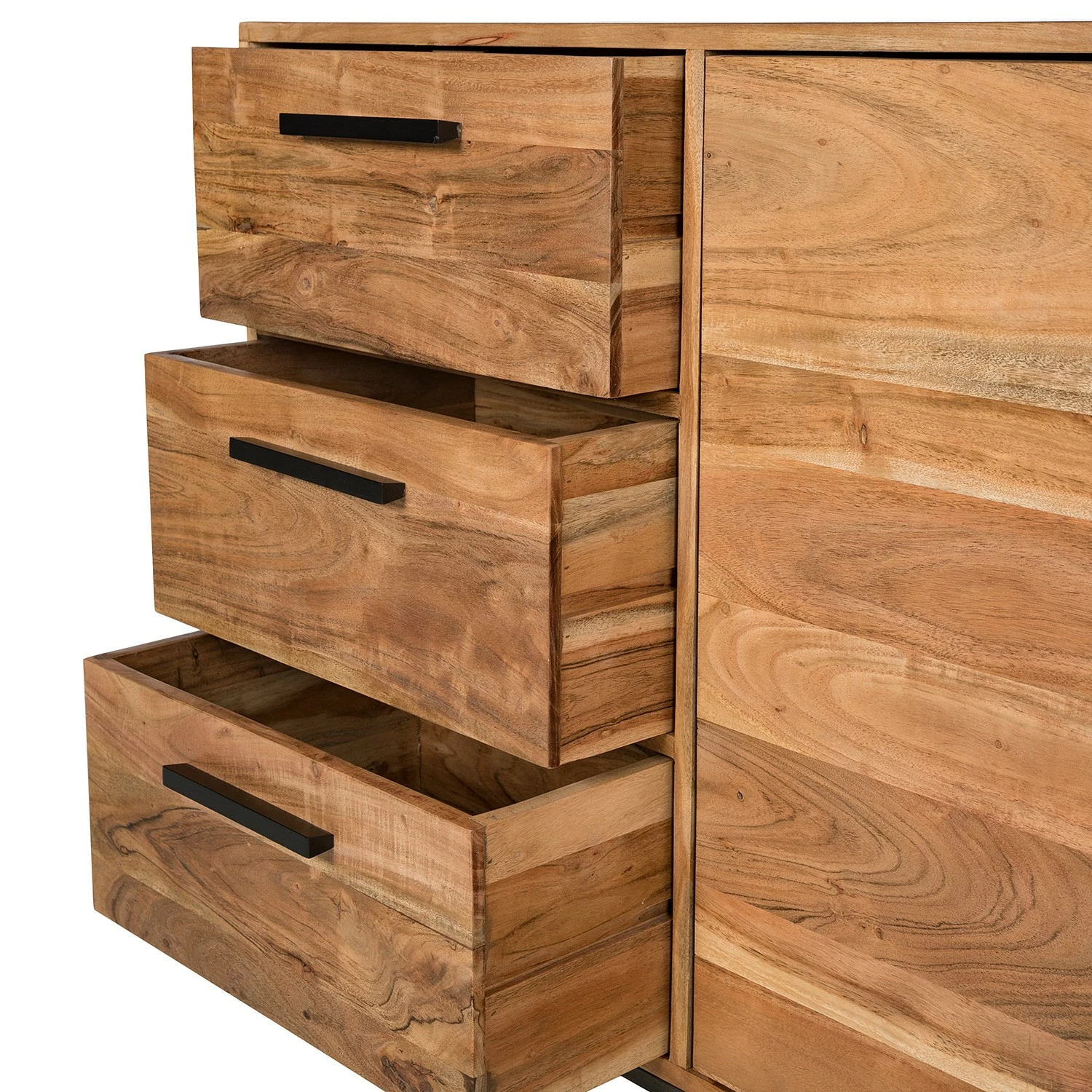 Ars manufacti Sideboard Woodson II - Akazie massiv / Metall - Akazie Hellbraun 11 Ars manufacti Sideboard Woodson II - Akazie massiv / Metall - Akazie Hellbraun – Bild 11