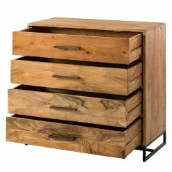 Ars manufacti Kommode Woodson - Akazie massiv / Metall - Akazie Hellbraun -Wohnzimmermöbel boutique en ligne 1000339811 220311 035 DETAILS P000000001000339811