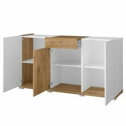 Loftscape Sideboard Lahntal - Hochglanz Weiß / Risseiche Dekor -Wohnzimmermöbel boutique en ligne 1000340000 220317 030 DETAILS P000000001000340000