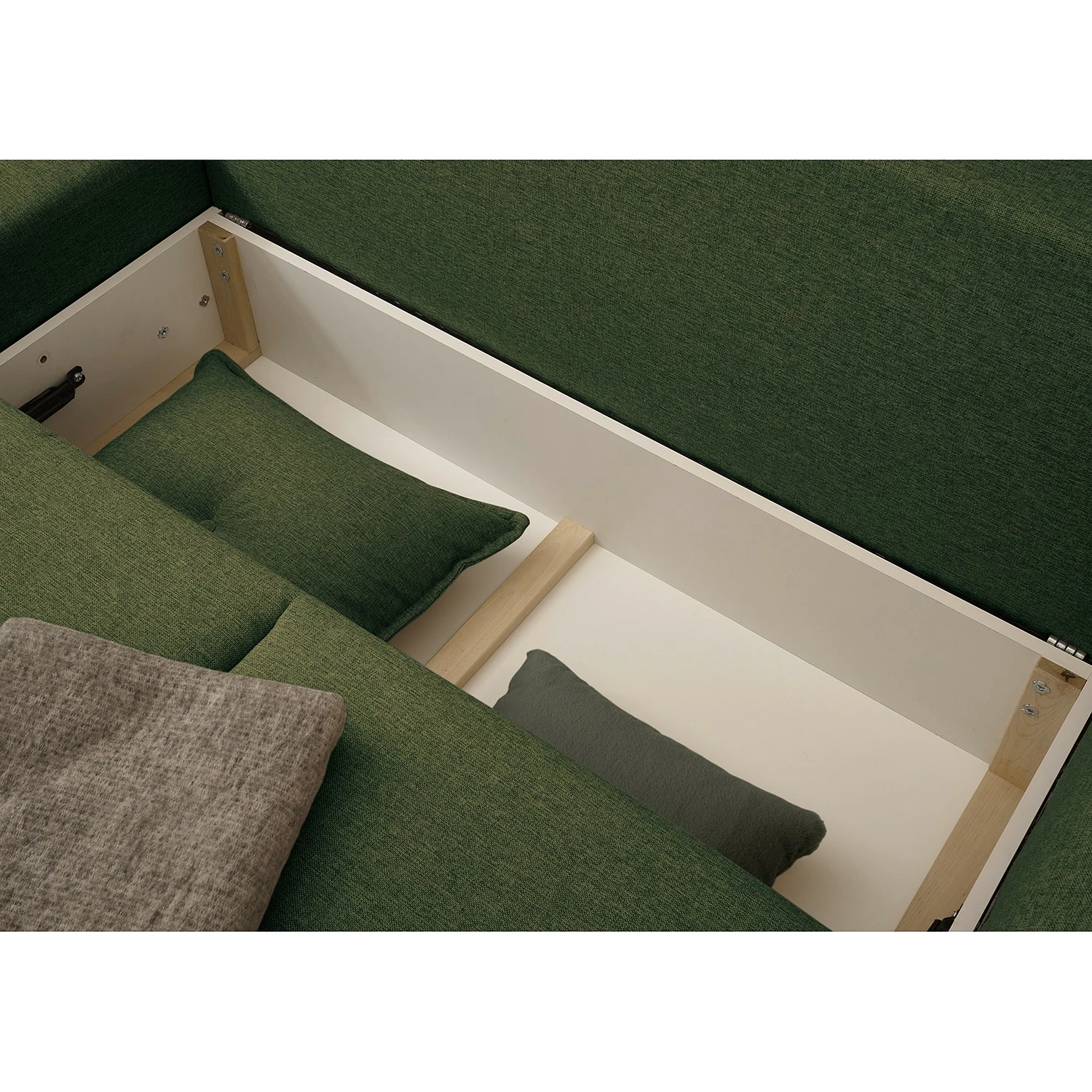 Mørteens Ecksofa Rutherford II - Webstoff Denga / Microfaser Laci: Antikgrün / Grün - Ottomane beidseitig montierbar 7 Mørteens Ecksofa Rutherford II - Webstoff Denga / Microfaser Laci: Antikgrün / Grün - Ottomane beidseitig montierbar – Bild 7