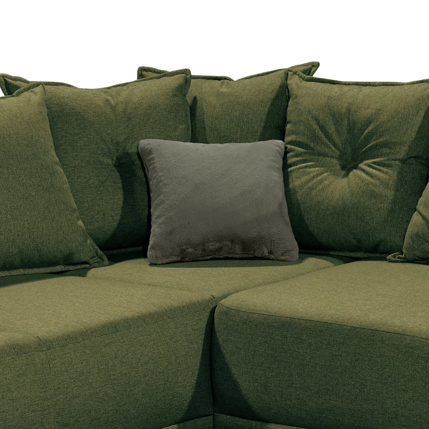 Mørteens Ecksofa Rutherford II - Webstoff Denga / Microfaser Laci: Antikgrün / Grün - Ottomane beidseitig montierbar 10 Mørteens Ecksofa Rutherford II - Webstoff Denga / Microfaser Laci: Antikgrün / Grün - Ottomane beidseitig montierbar – Bild 10