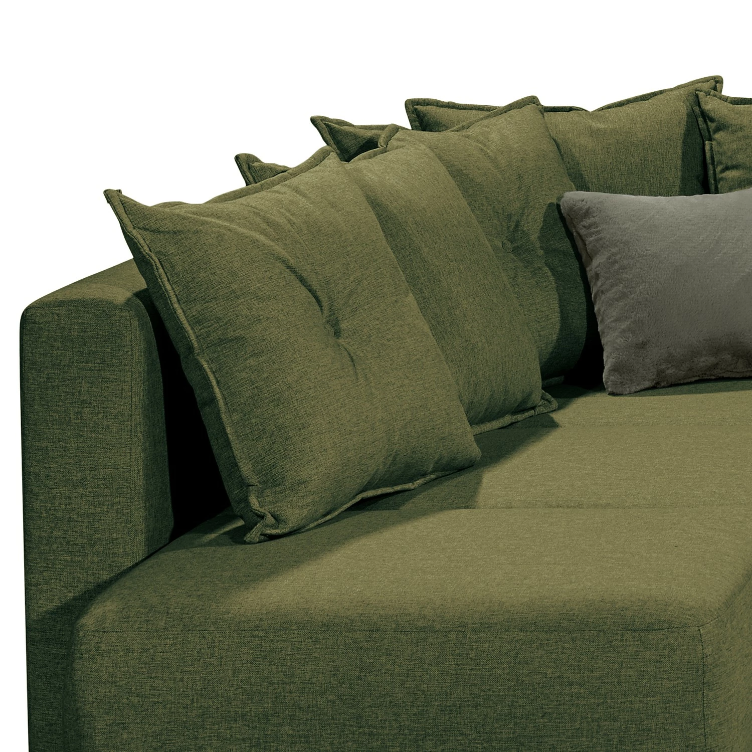 Mørteens Ecksofa Rutherford II - Webstoff Denga / Microfaser Laci: Antikgrün / Grün - Ottomane beidseitig montierbar 11 Mørteens Ecksofa Rutherford II - Webstoff Denga / Microfaser Laci: Antikgrün / Grün - Ottomane beidseitig montierbar – Bild 11