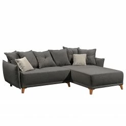Norrwood Ecksofa Rutherford I - Webstoff Denga / Microfaser Laci: Graphit / Silber - Longchair beidseitig montierbar -Wohnzimmermöbel boutique en ligne 1000340480 220513 040 DETAILS P000000001000340480