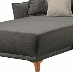 Norrwood Ecksofa Rutherford I - Webstoff Denga / Microfaser Laci: Graphit / Silber - Longchair beidseitig montierbar -Wohnzimmermöbel boutique en ligne 1000340480 220513 120 DETAILS P000000001000340480